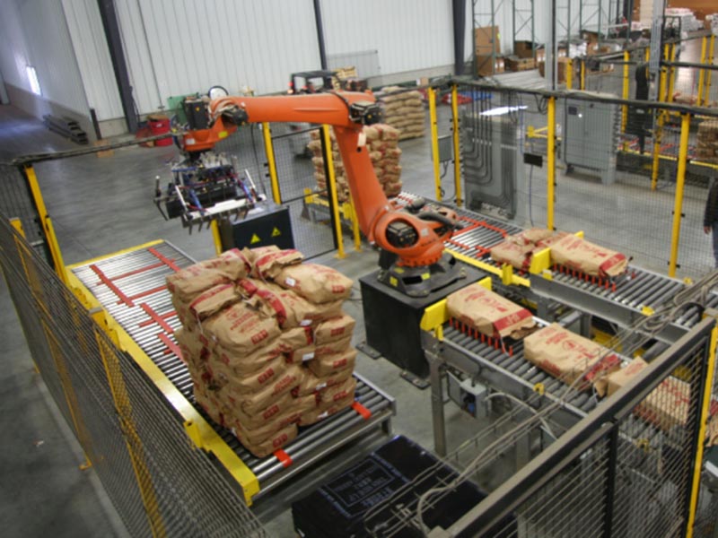 淄博永新化工有限公司碼垛機(jī)器人案例